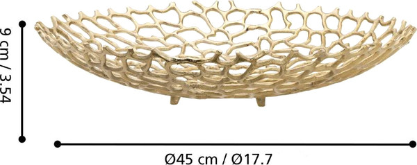 Изображение товара Декоративная тарелка Eglo Kimitsu 427491 (золото)