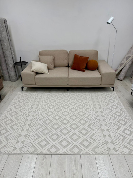 Изображение товара Ковер Radjab Carpet Поло Прямоугольник EN 268 / 12534RK (2x2.9, Cream)