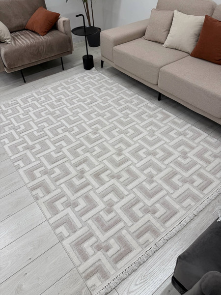 Изображение товара Ковер Radjab Carpet Поло Прямоугольник EN 204 / 12530RK (2x2.9, Cream/Beige)