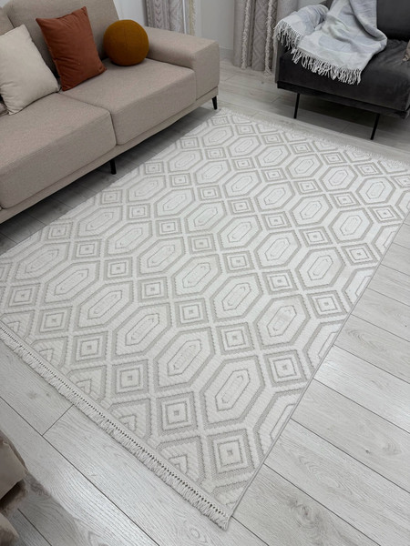 Изображение товара Ковер Radjab Carpet Поло Прямоугольник EN 262 / 12528RK (2x2.9, Cream)