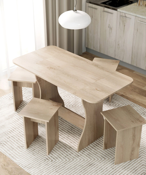 Изображение товара Обеденная группа Артём-Мебель Остин СН-130 ДСП  (дуб экспрессив песочный)