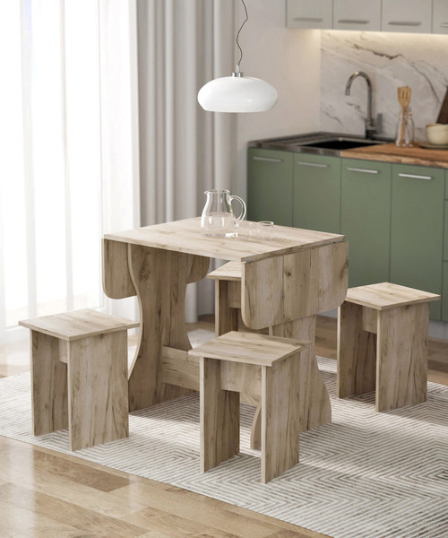 Изображение товара Обеденная группа Артём-Мебель Остин СН-130 ДСП  (дуб крафт серый)