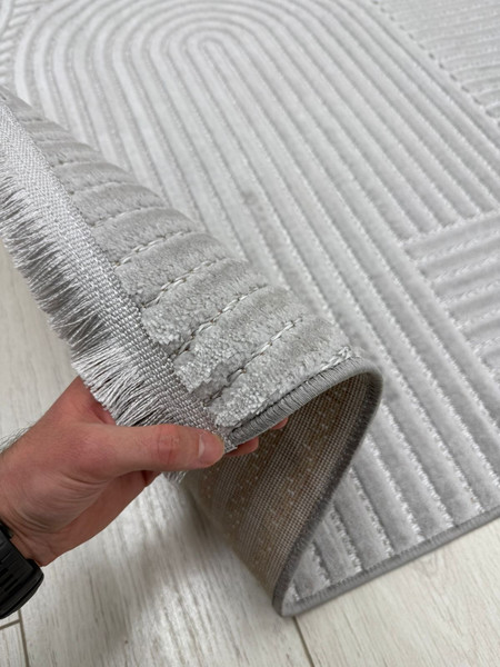 Изображение товара Ковер Radjab Carpet Моника Прямоугольник MC 402A / 12588RK (1.6x3, L.Grey)