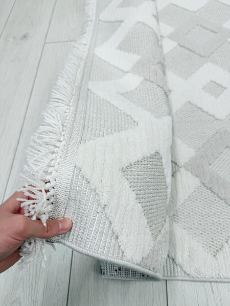 Изображение товара Коврик Radjab Carpet Поло Прямоугольник EN 261 / 12473RK (1.2x1.8, Cream/Beige)