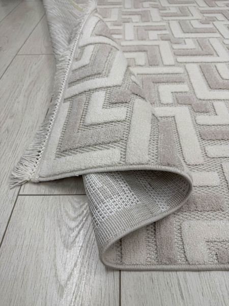 Изображение товара Коврик Radjab Carpet Поло Прямоугольник EN 204 / 12472RK (1.2x1.8, Cream/Beige)