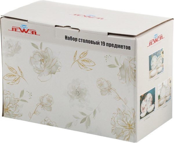 Изображение товара Набор тарелок JEWEL Розали ПС0029-03 (19шт)