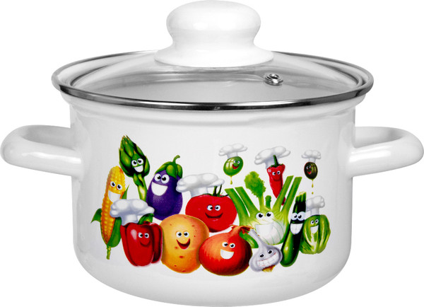 Изображение товара Кастрюля Лысьвенские эмали Веселые овощи С-1608САП2/4ЭК