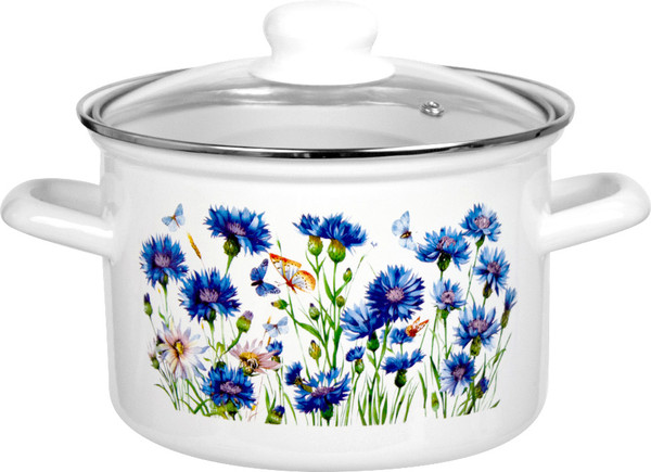Изображение товара Кастрюля Лысьвенские эмали Васильки С-1612САП2/4ЭК