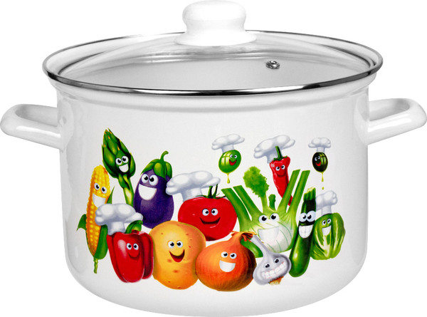 Изображение товара Кастрюля Лысьвенские эмали Веселые овощи С-1618САП2/4ЭК