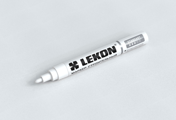 Изображение товара Маркер-краска LEKON С нитроэмалью 4мм / 011904 (белый)