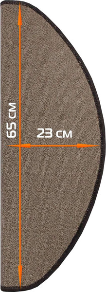 Изображение товара Набор ковриков для лестницы MATEX My Step / 53-767 (5шт, темно-коричневый/коричневый/кирпичный)