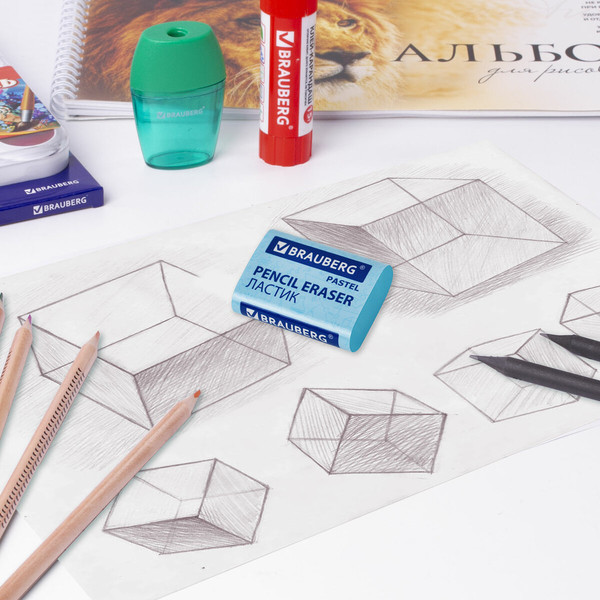 Изображение товара Набор ластиков Brauberg Pastel Maxi / 271345 (3шт)