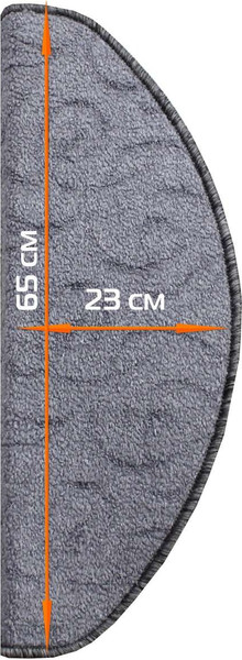 Изображение товара Набор ковриков для лестницы MATEX My Step / 54-658 (5шт, темно-серый)