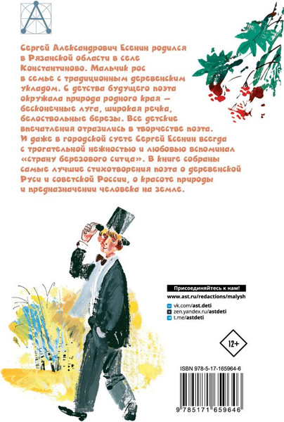 Изображение товара Книга АСТ Стихи, твердая обложка (Есенин Сергей)