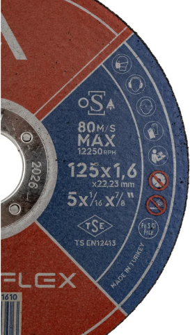 Изображение товара Отрезной диск Interflex AO46TBF INOX 125x1.6x22.23мм Т41 / 4079121610