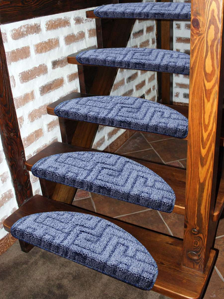 Изображение товара Набор ковриков для лестницы MATEX My Step / 47-520 (5шт, серо-голубой)