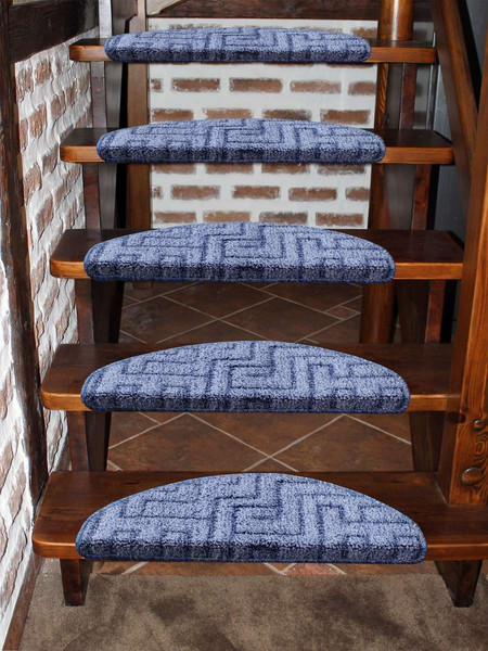 Изображение товара Набор ковриков для лестницы MATEX My Step / 47-520 (5шт, серо-голубой)