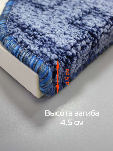 Изображение товара Набор ковриков для лестницы MATEX My Step / 47-520 (5шт, серо-голубой)