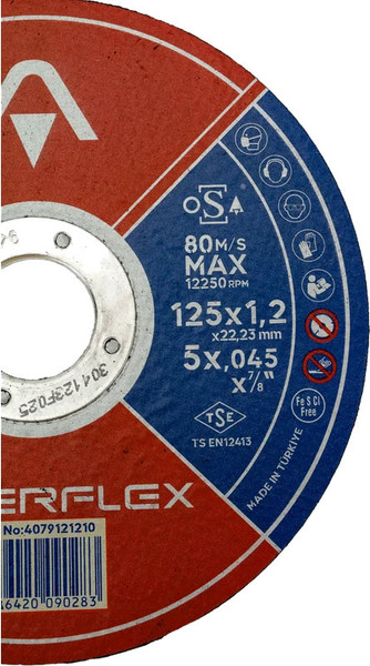 Изображение товара Отрезной диск Interflex AO60TBF INOX 125x1.2x22.23мм Т41 / 4079121210