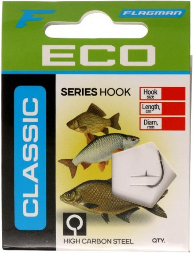 Изображение товара Набор поводков рыболовных Flagman Fishing Classic Hooks To Nylon / CLHN1_14B (10шт)