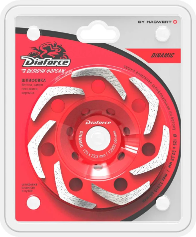 Изображение товара Алмазная чашка Diaforce Dinamic 125х22.23мм / 520004