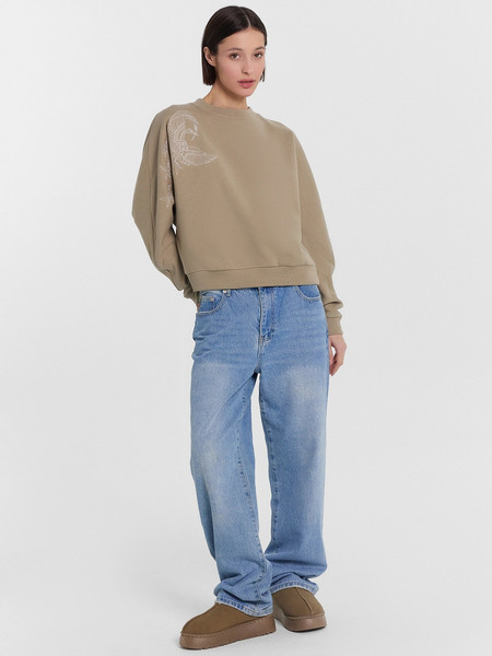 Изображение товара Свитшот Mark Formelle 122982 (р.164/170-84-90, песок/527-вышивка)