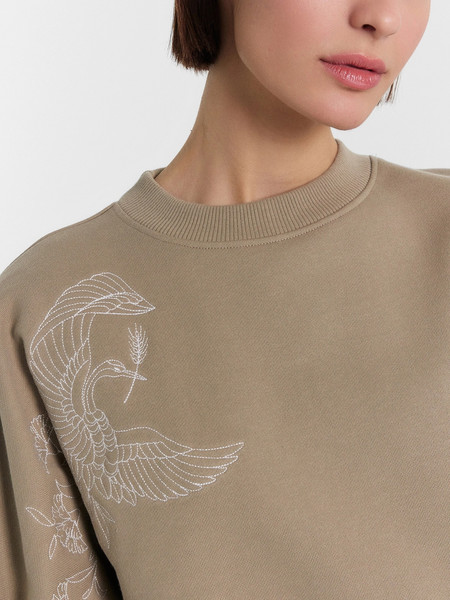 Изображение товара Свитшот Mark Formelle 122982 (р.164/170-96-102, песок/527-вышивка)