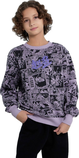 Изображение товара Свитшот детский Mark Formelle 123431/1 (р.146-72, аниме на лаванде)