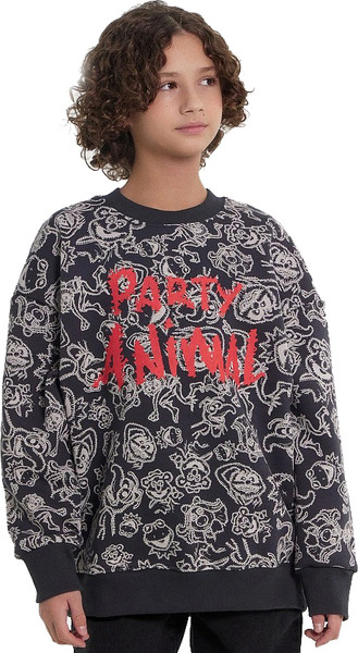 Изображение товара Свитшот детский Mark Formelle 123437/1 (р.158-80, персонажи на графитовом)