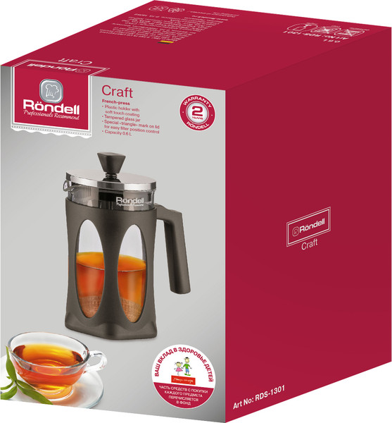 Изображение товара Френч-пресс Rondell Craft RDS-1301 (серый)