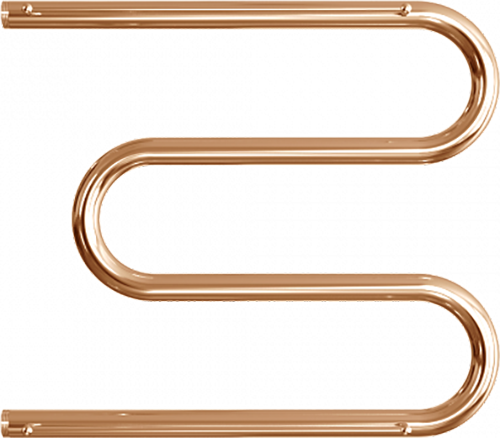 Изображение товара Полотенцесушитель водяной Двин M 50/50 c полкой 1 (состаренная бронза полуглянец)