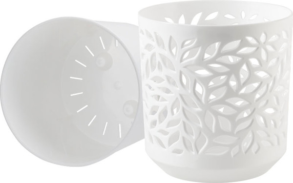 Изображение товара Кашпо La Decoro Leaves КШ-9828 (белый)