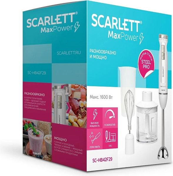 Изображение товара Блендер погружной Scarlett SC-HB42F29