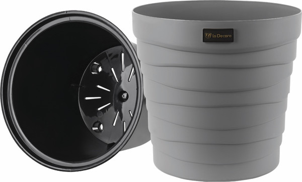 Изображение товара Кашпо La Decoro Бархан КШ-4367 (серый жемчуг)