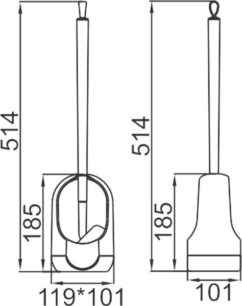 Изображение товара Ершик для унитаза Ledeme L906-4