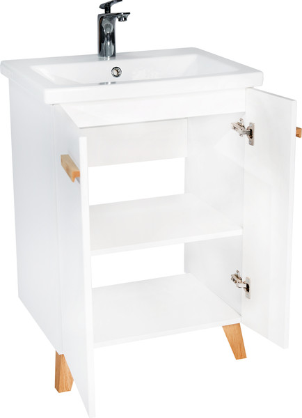 Изображение товара Тумба под умывальник Viant Мюнхен Como 60 / VMUN60COBEL-T2ST (белый)