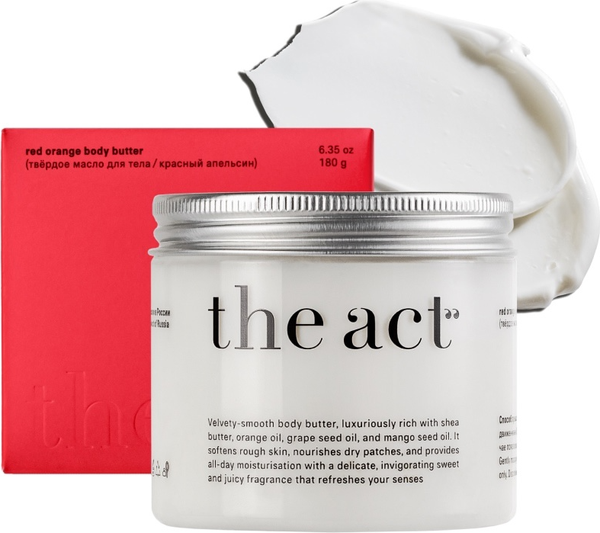 Изображение товара Масло для тела The Act Твердое Красный апельсин (180г)