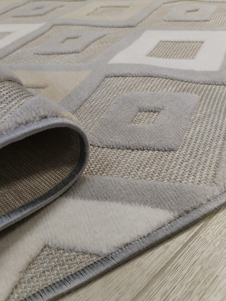 Изображение товара Ковер Radjab Carpet Сканди Сизаль Прямоугольник 10948A / 12204RK (3x4, Grii/Grii)