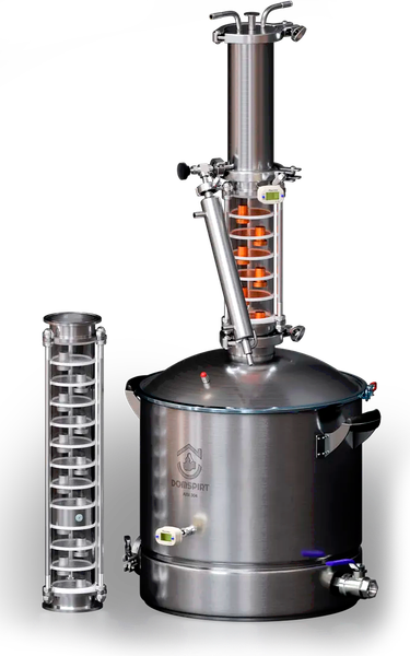 Изображение товара Дистиллятор бытовой Domspirt 2 Царга, 12 нержавеющих тарелок + 6 медных тарелок