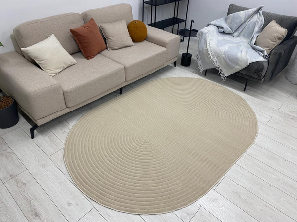 Изображение товара Ковер Radjab Carpet Сканди Сизаль Овал 10936B / 12215RK (2x2.9, Beige C/Beige C)