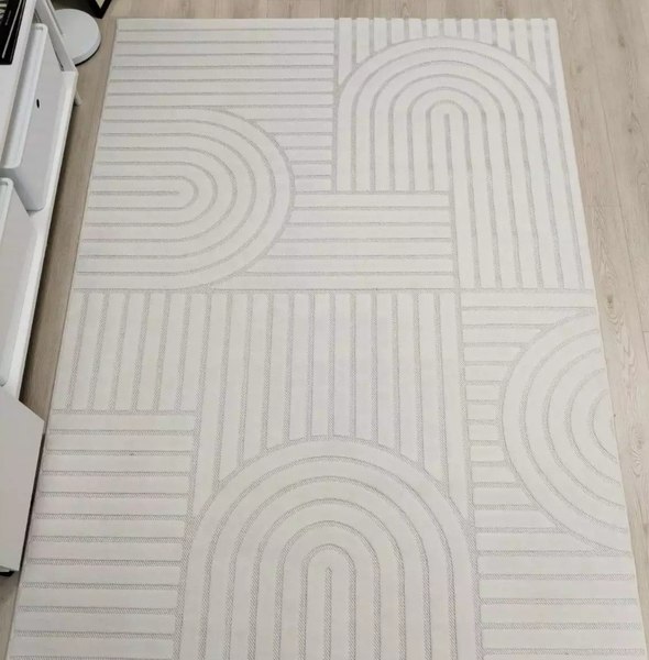 Изображение товара Ковер Radjab Carpet Сканди Сизаль Прямоугольник 10946A / 12200RK (2x2.9, Krem/Krem)