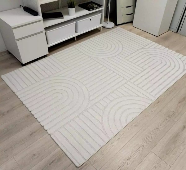 Изображение товара Ковер Radjab Carpet Сканди Сизаль Прямоугольник 10946A / 12200RK (2x2.9, Krem/Krem)