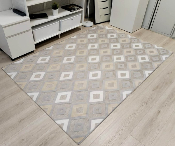 Изображение товара Ковер Radjab Carpet Сканди Сизаль Прямоугольник 10948A / 12205RK (2x2.9, Grii/Grii)