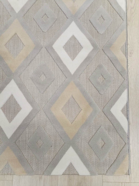 Изображение товара Ковер Radjab Carpet Сканди Сизаль Прямоугольник 10948A / 12205RK (2x2.9, Grii/Grii)