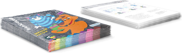 Изображение товара Набор цветного картона Erich Krause Простоквашино / 63624 (10цв)