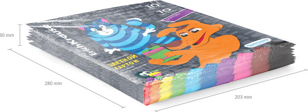 Изображение товара Набор цветного картона Erich Krause Простоквашино / 63624 (10цв)