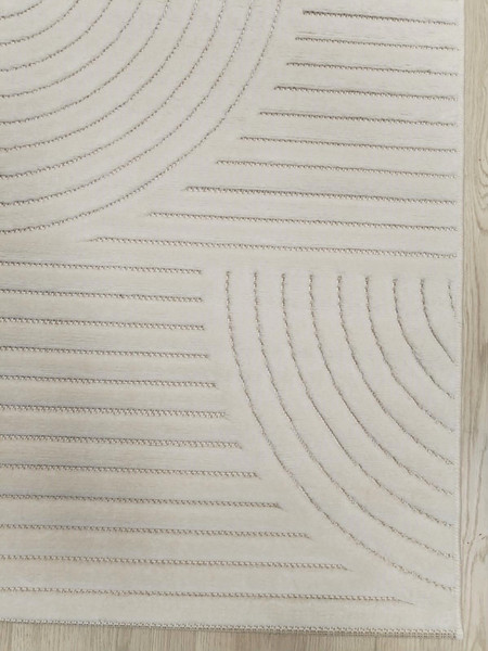 Изображение товара Ковер Radjab Carpet Сканди Сизаль Прямоугольник 10949A / 12270RK (1.6x3, Krem/Krem)