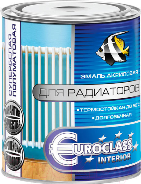 Изображение товара Эмаль Euroclass Для радиаторов отопления (900г)