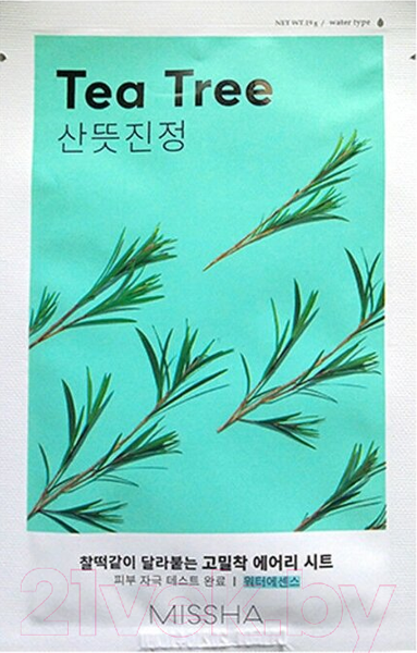 Изображение товара Маска для лица тканевая Missha Airy Fit Sheet Mask Tea Tree (19г)