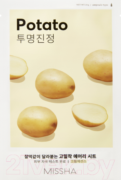 Изображение товара Маска для лица тканевая Missha Missha Airy Fit Sheet Mask Potato (19г)